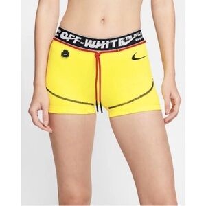 OFF-WHITE x NIKE Yellow Cycling Shorts